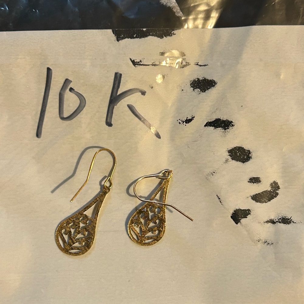 Gold earrings - Picture 2 of 11